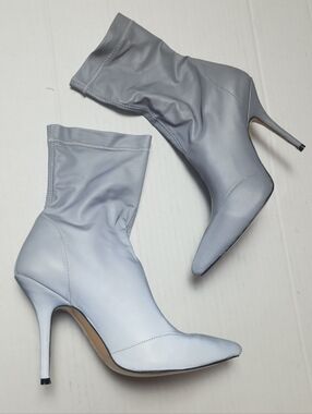 PLT Reflective Stiletto Ankle Sock Boots